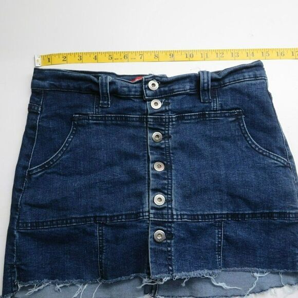 Union Bay Button Fly Denim Skirt Women's Size 3 Medium Wash Blue Jean - Picture 7 of 10